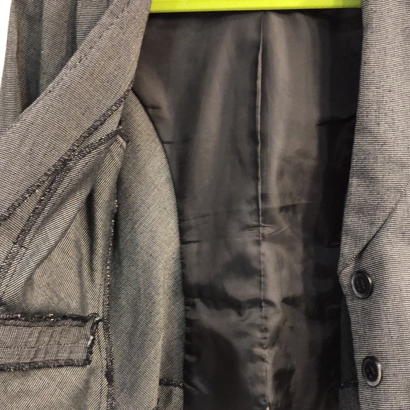 My Michelle - Black-Textured, Belted, Crop Blazer - Picture 7 of 7